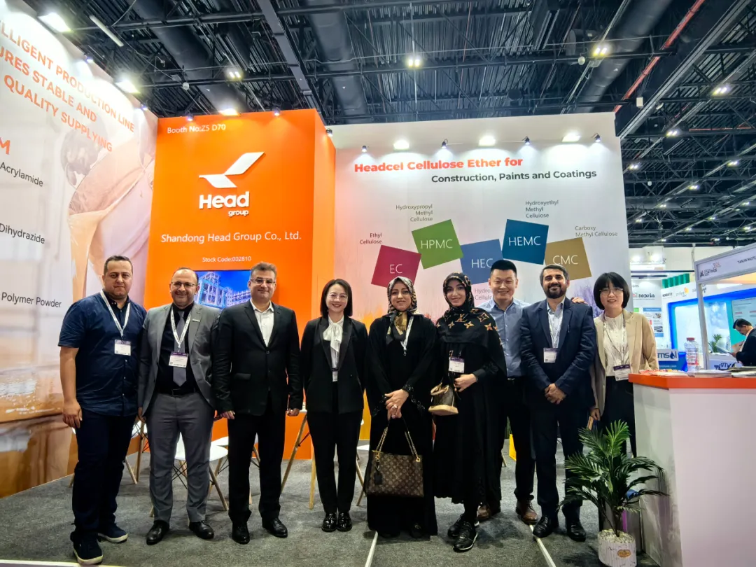 “展”出风采！米兰体育(中国)集团携Headcel纤维素醚实力亮相2024中东涂料展！